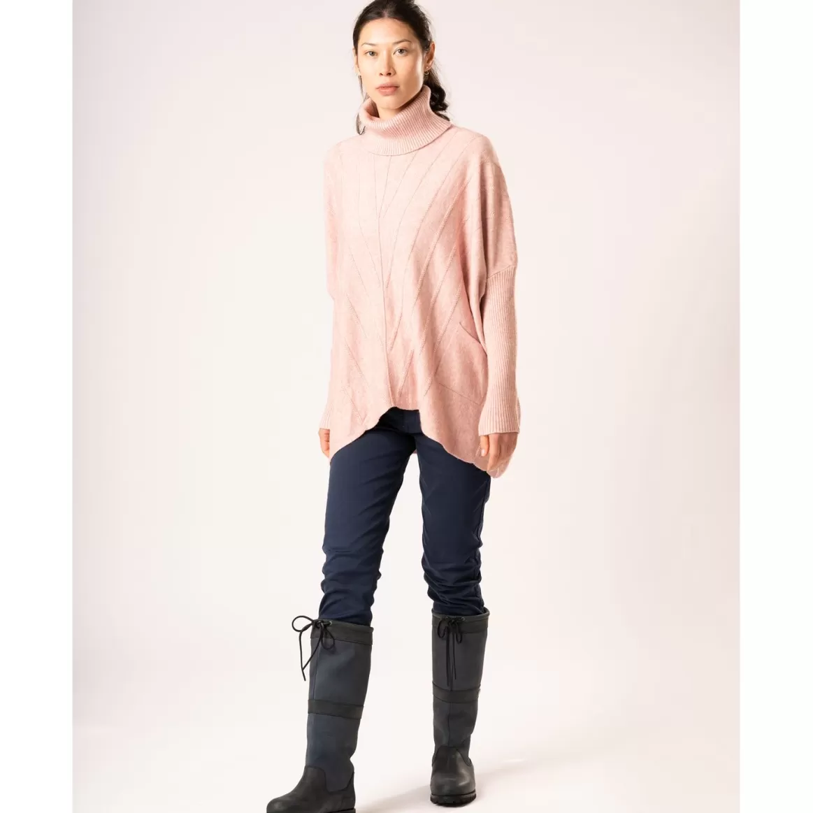 Welligogs Jumpers & Cardigans*Cable Knit Pink Jumper