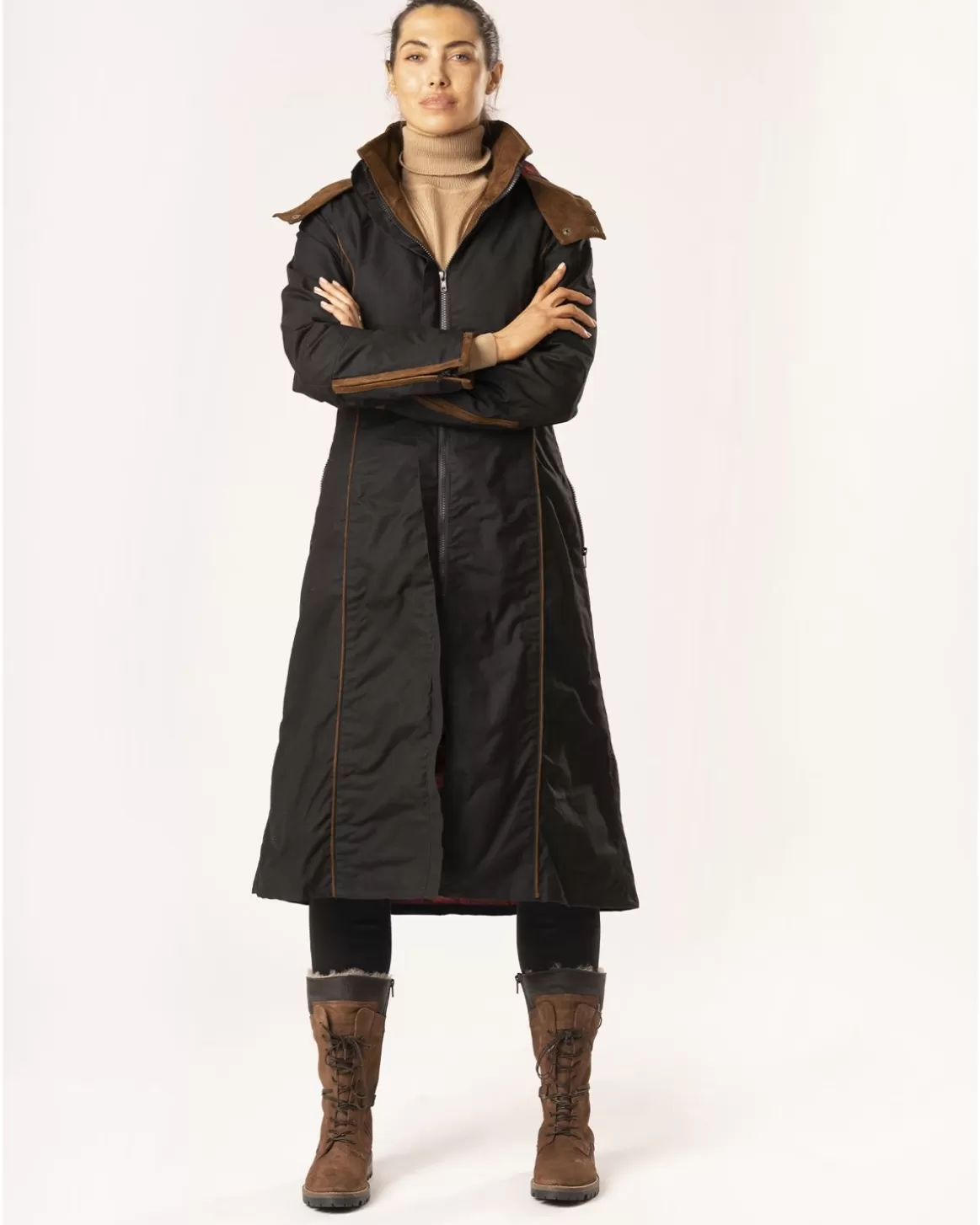 Welligogs Coats*Eleanor Black Long Waterproof Coat