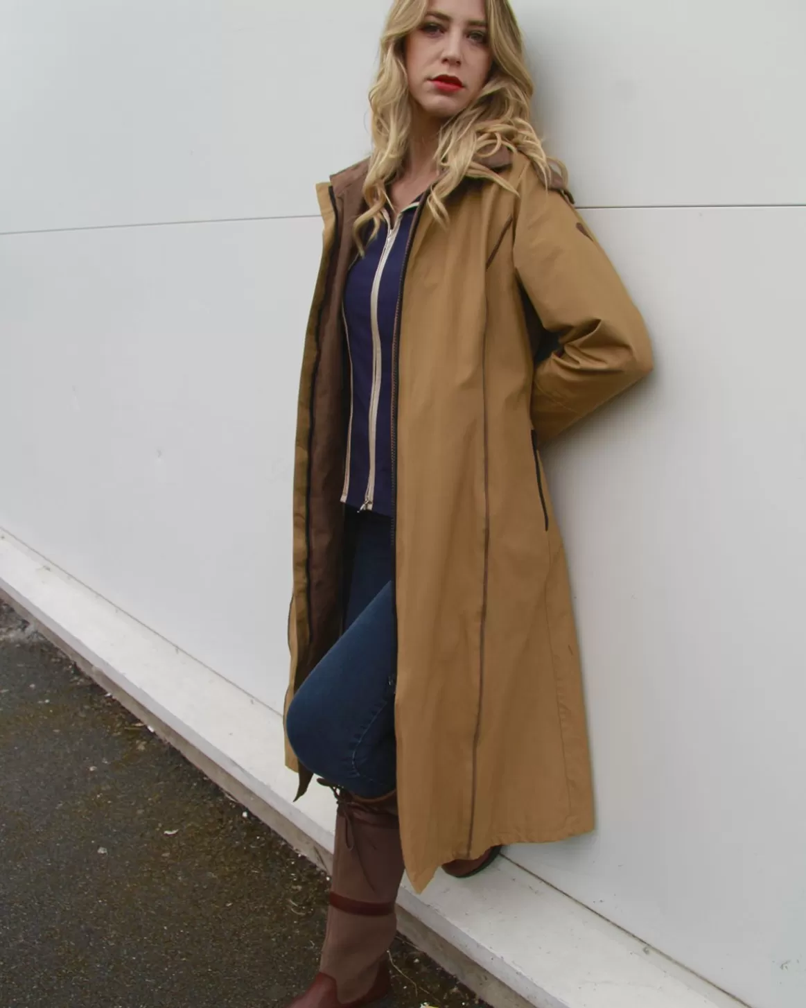 Welligogs Coats*Eleanor Camel Long Waterproof Coat