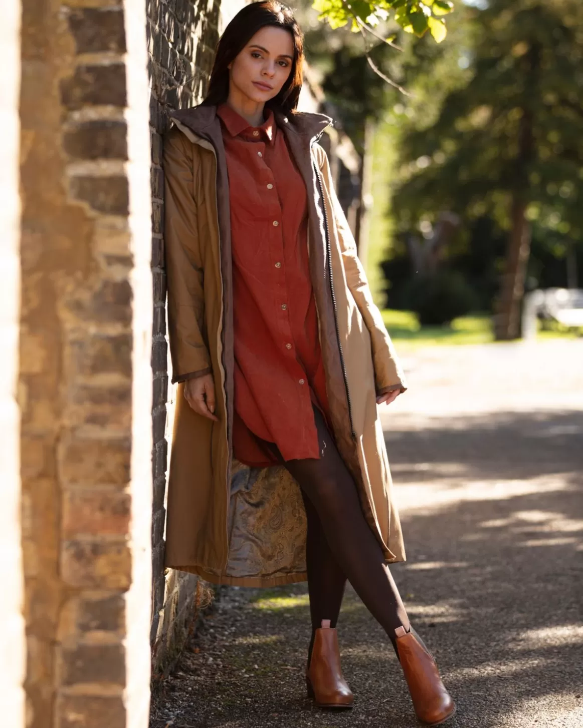 Welligogs Coats*Eleanor Camel Long Waterproof Coat