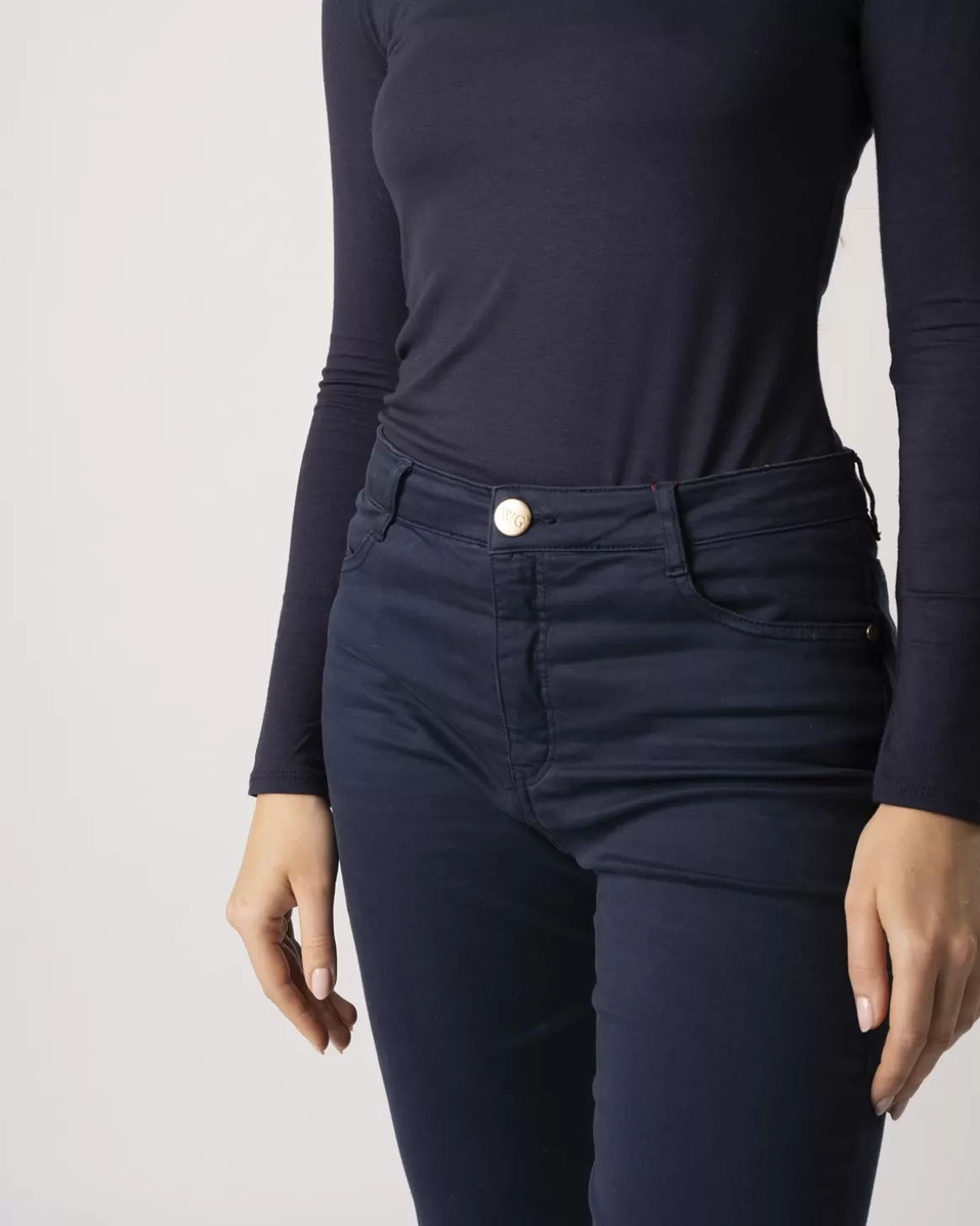 Welligogs Trousers & Jeans*Icon Navy High Waisted Jeans