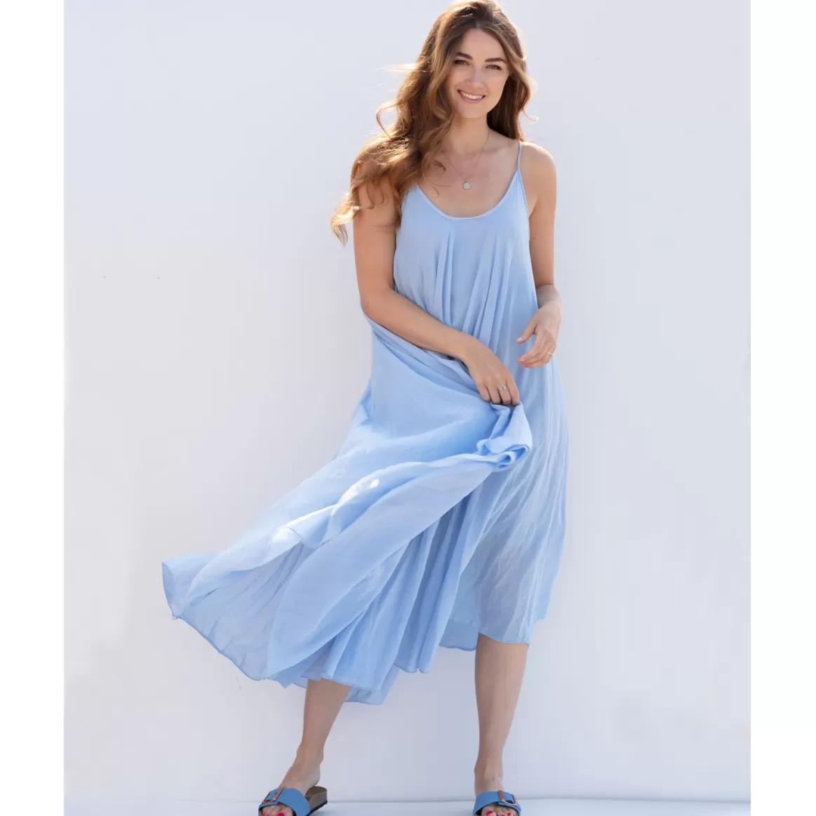 Welligogs Dresses*Layered Light Blue Dress