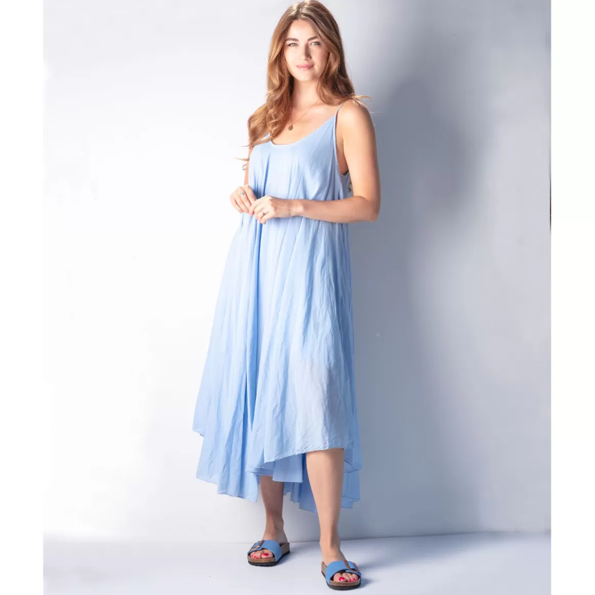 Welligogs Dresses*Layered Light Blue Dress