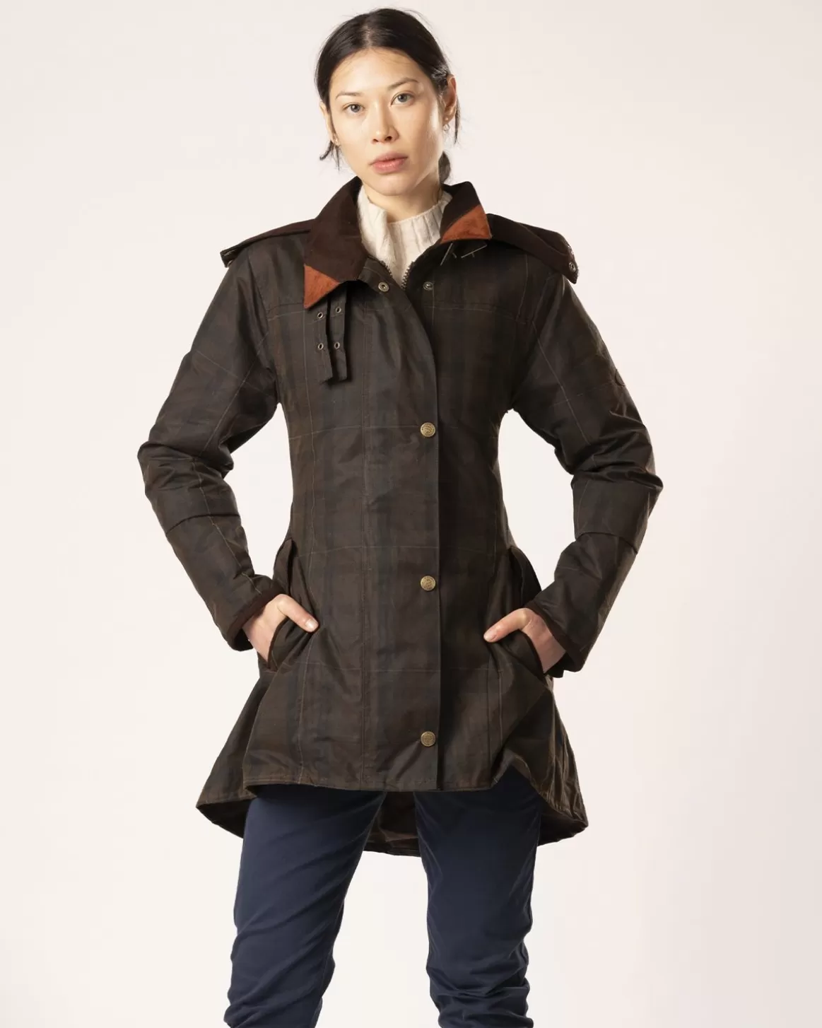 Welligogs Coats*Louise Deluxe Check Wax Coat