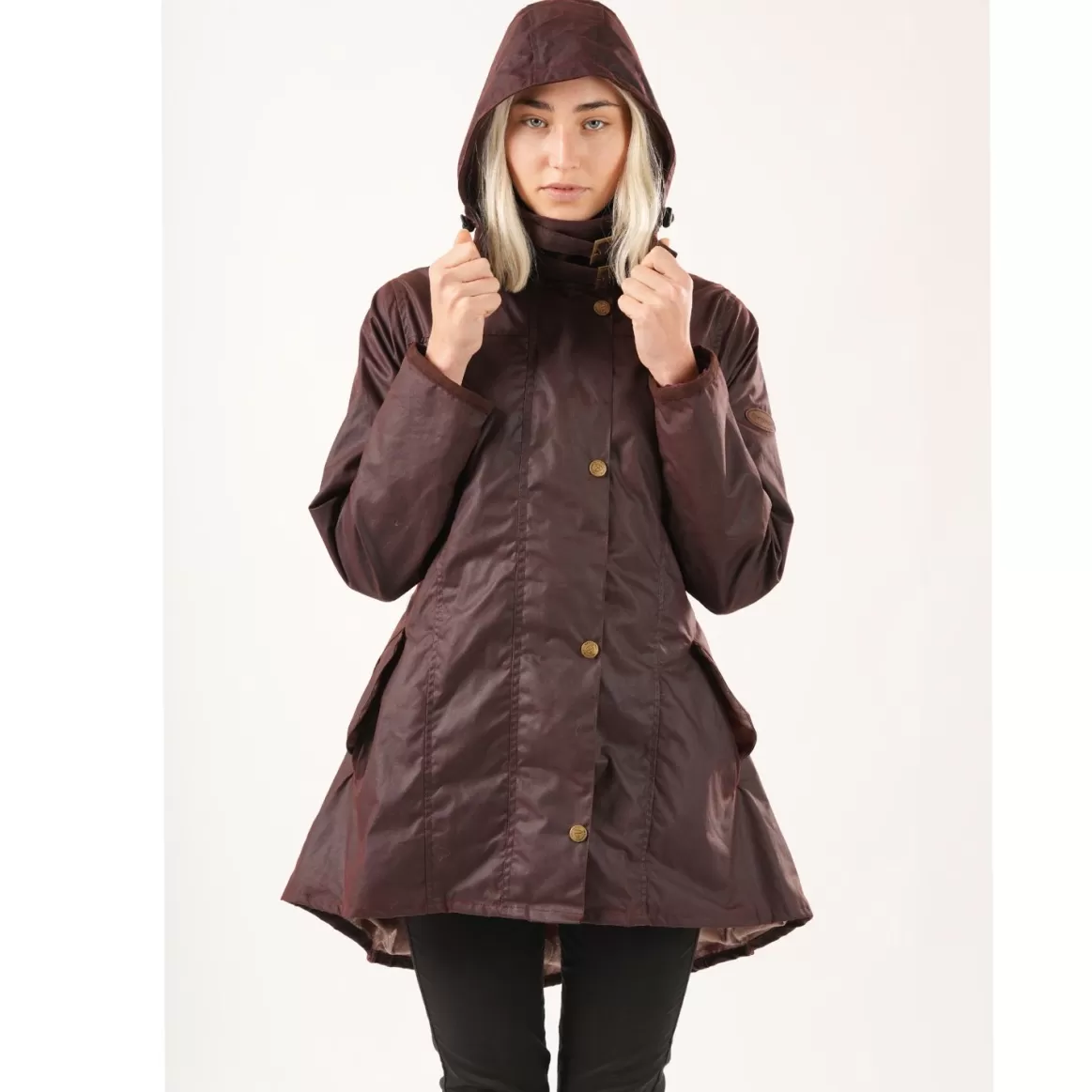 Welligogs Coats*Louise Mahogany Wax Coat