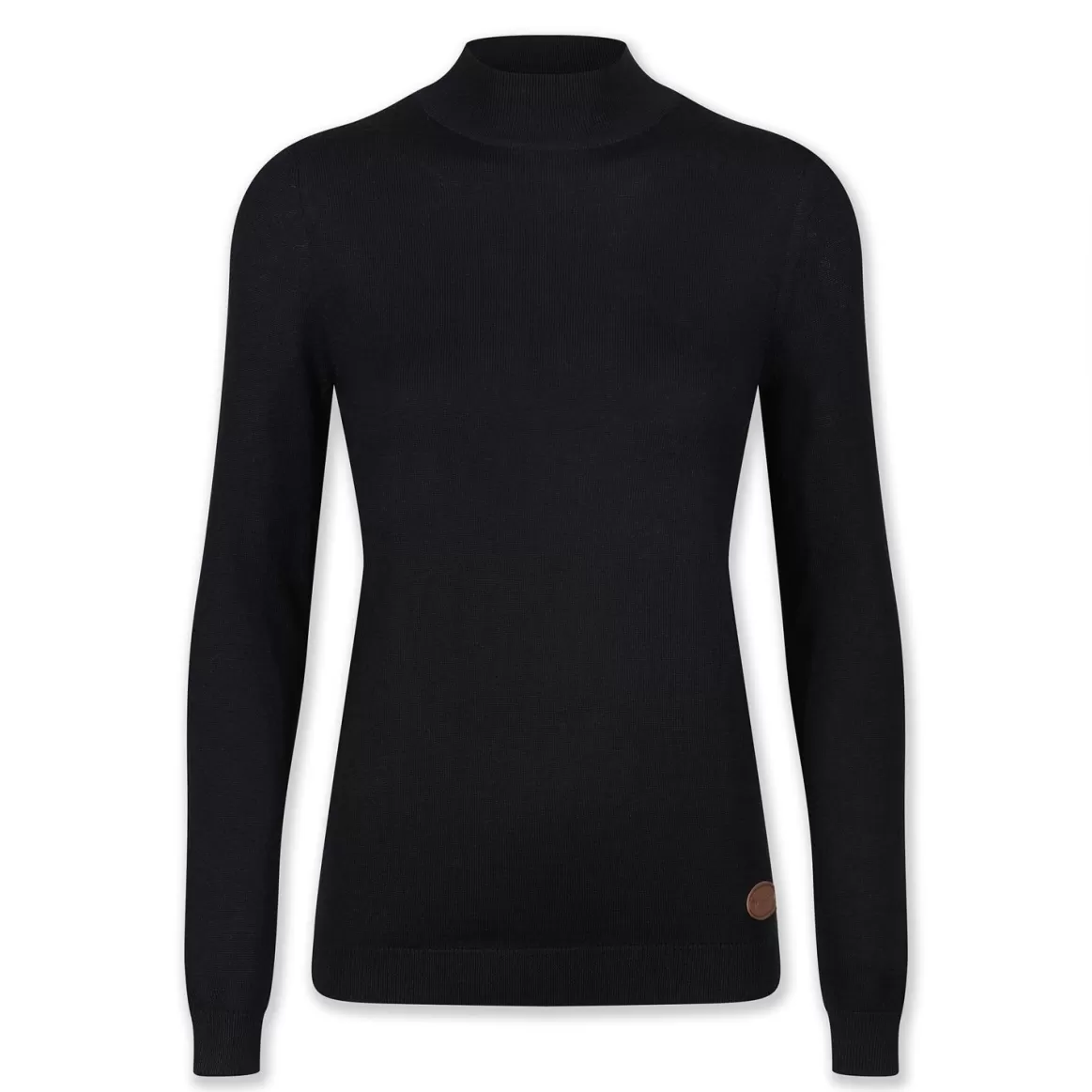 Welligogs Jumpers & Cardigans*Merino Wool Turtle Neck Black Jumper