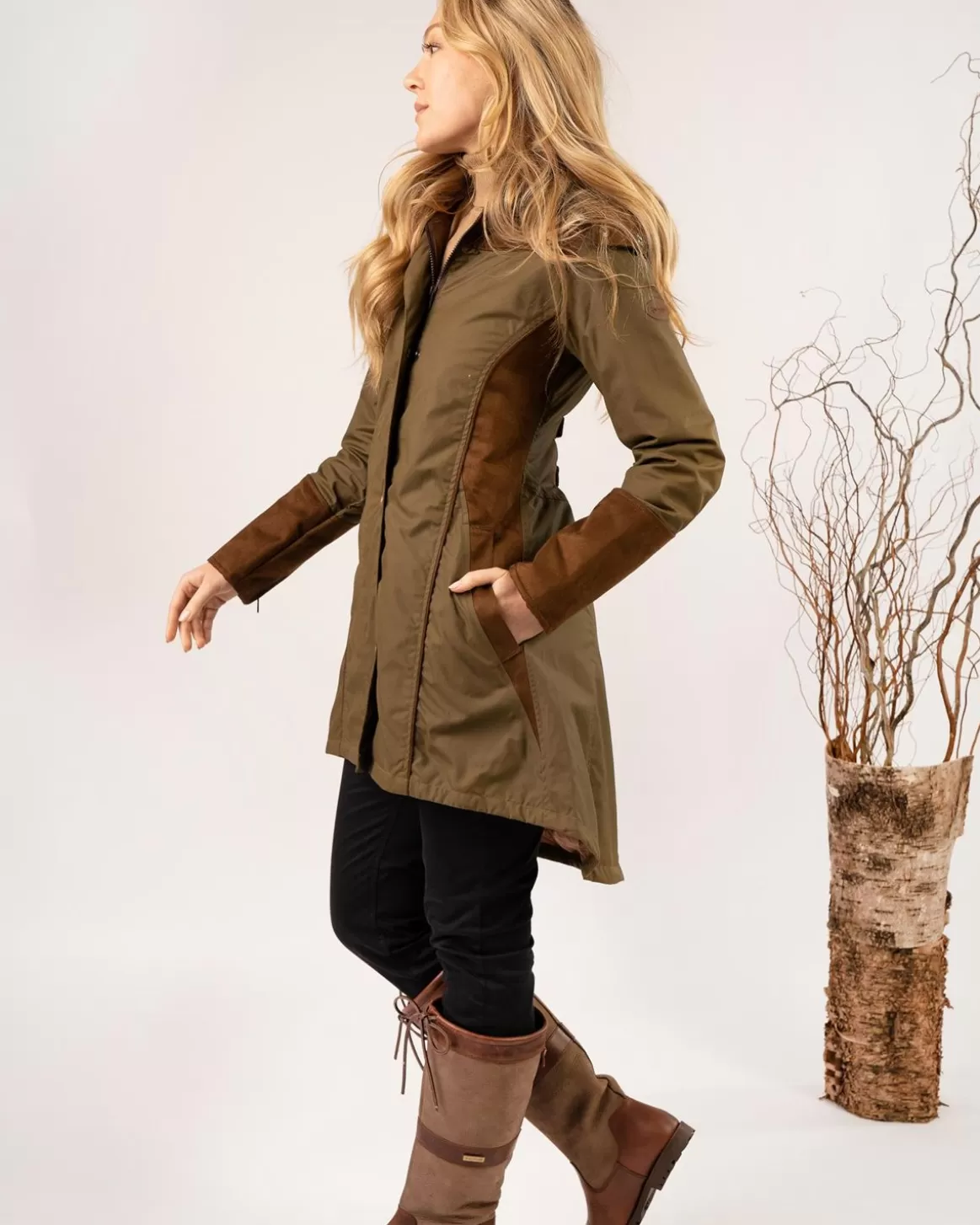 Welligogs Coats*Odette Khaki Waterproof Coat