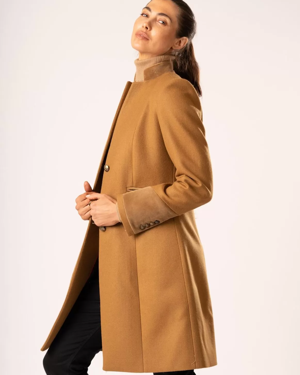 Welligogs Coats*Oxford Camel Wool Coat - Light Velvet