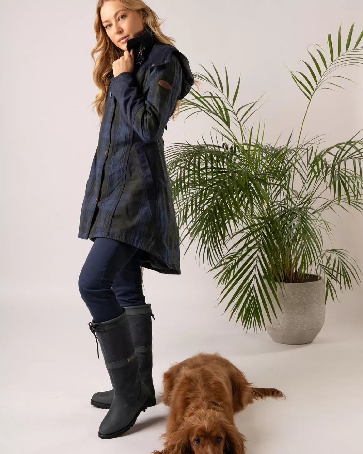 Welligogs Coats*Perdita Check Waterproof Coat