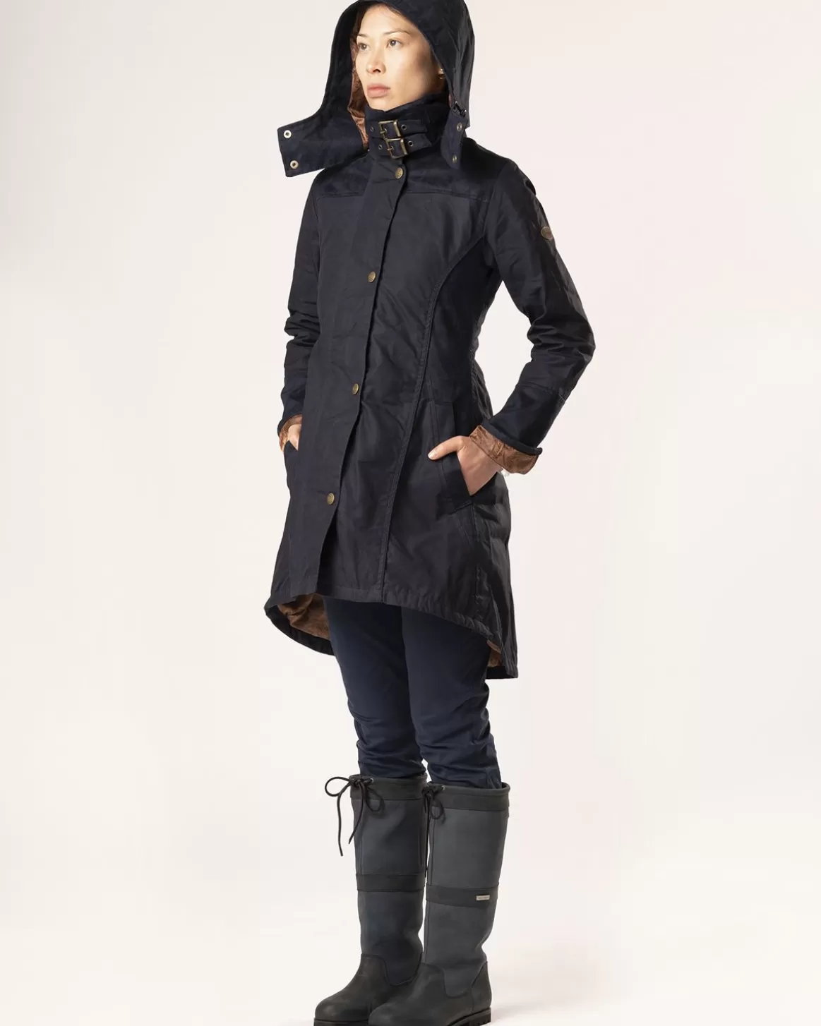 Welligogs Coats*Perdita Navy Waterproof Coat