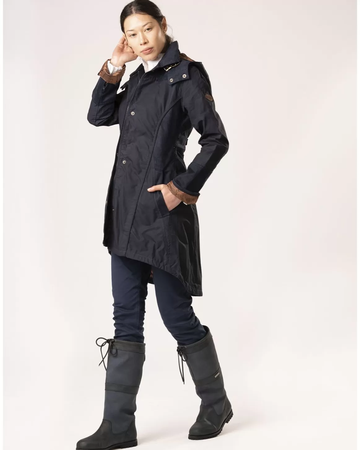 Welligogs Coats*Perdita Navy Waterproof Coat