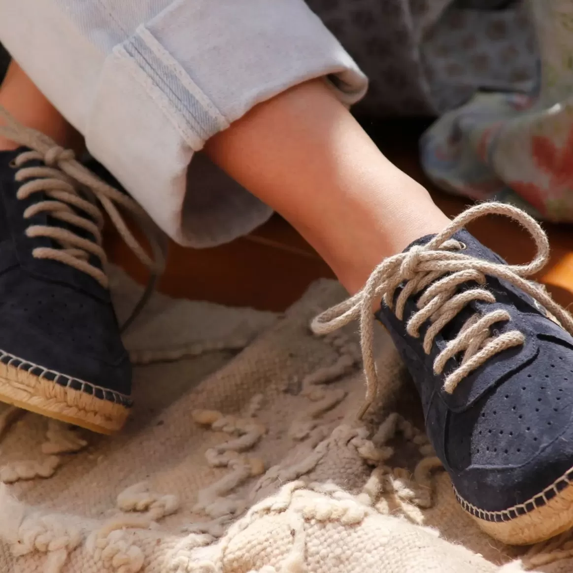 Welligogs Trainers*Porto Navy Suede Trainers