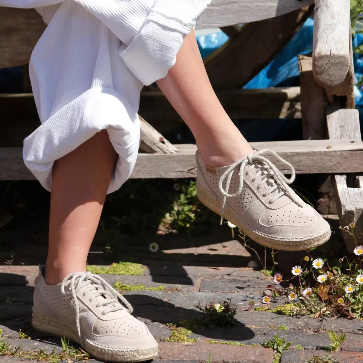 Welligogs Trainers*Porto Sand Suede Trainers