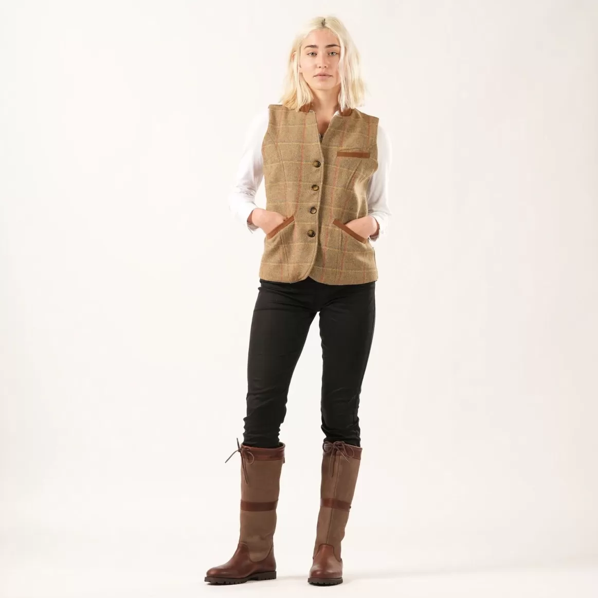 Welligogs Gilets*Rockingham Brown Gilet