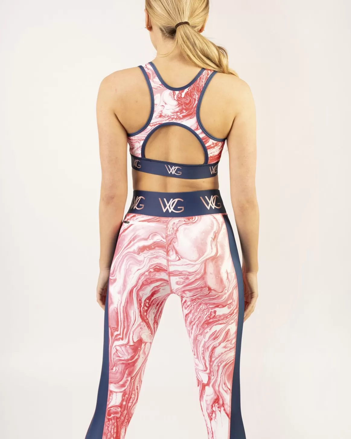 Welligogs Activewear*Wg Flex Sustainable Pink Marble Leggings