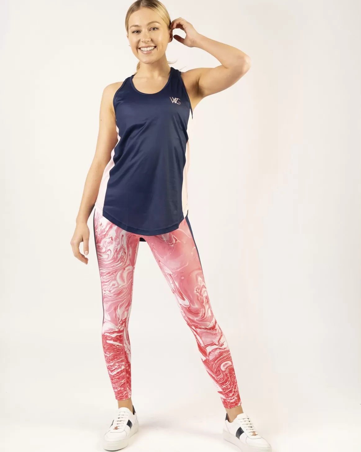 Welligogs Tops*Wg Flex Sustainable Pink Marble Vest Top